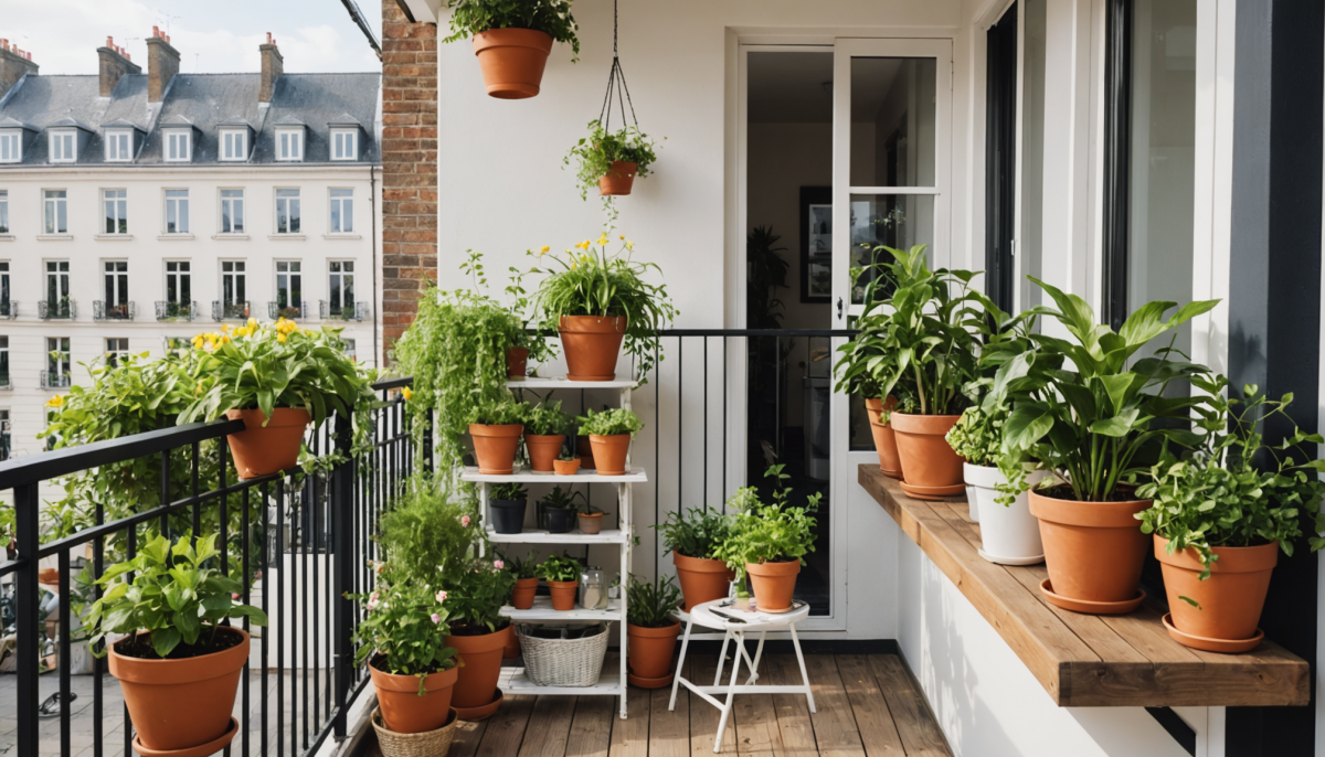découvrez une astuce simple pour disposer vos pots sur un petit balcon et agrandir visuellement l'espace en un instant. profitez pleinement de votre extérieur, même en petit format !