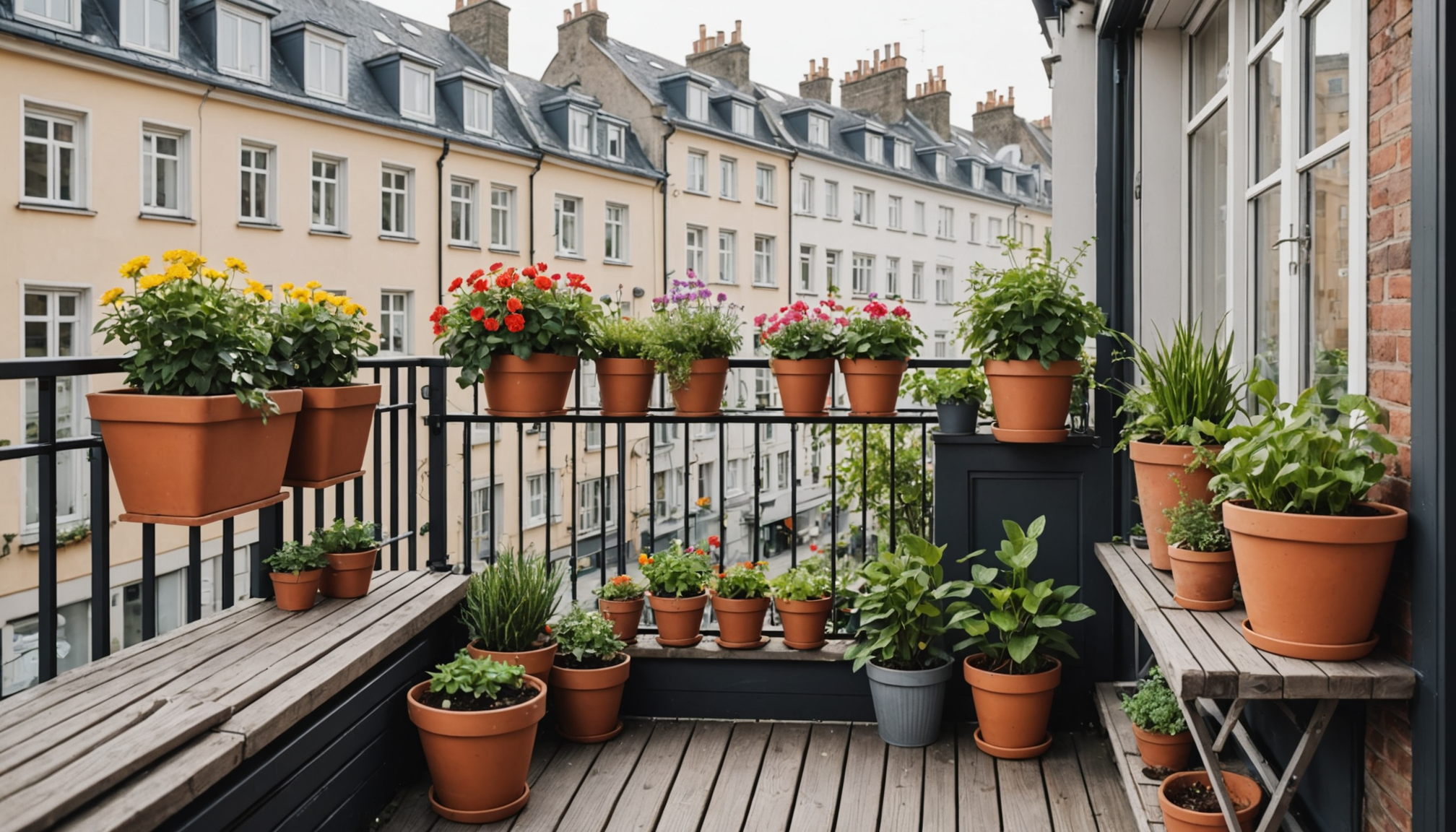découvrez une astuce simple pour disposer vos pots et agrandir visuellement un balcon tout petit en un instant. optimisez votre espace extérieur et créez un coin verdoyant agréable.