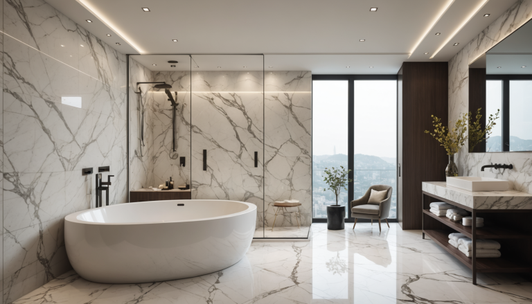 découvrez le matériau innovant qui remplace le carrelage métro et le zellige, transformant radicalement la salle de bain en 2026 avec style et modernité.