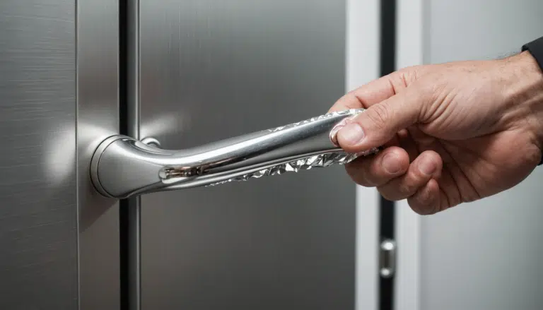 découvrez l'astuce étonnante du papier aluminium sur les poignées de porte, un mystère fascinant qui suscite curiosité et étonnement.