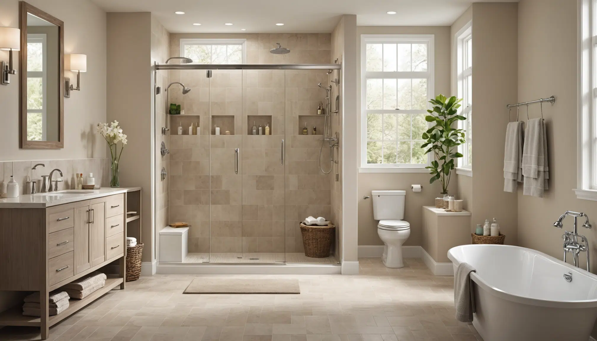 transformez votre salle de bains en un espace sécurisé et accessible pour les seniors en remplaçant rapidement votre baignoire par une douche sécurisée, sans gros travaux et en seulement 8 heures.