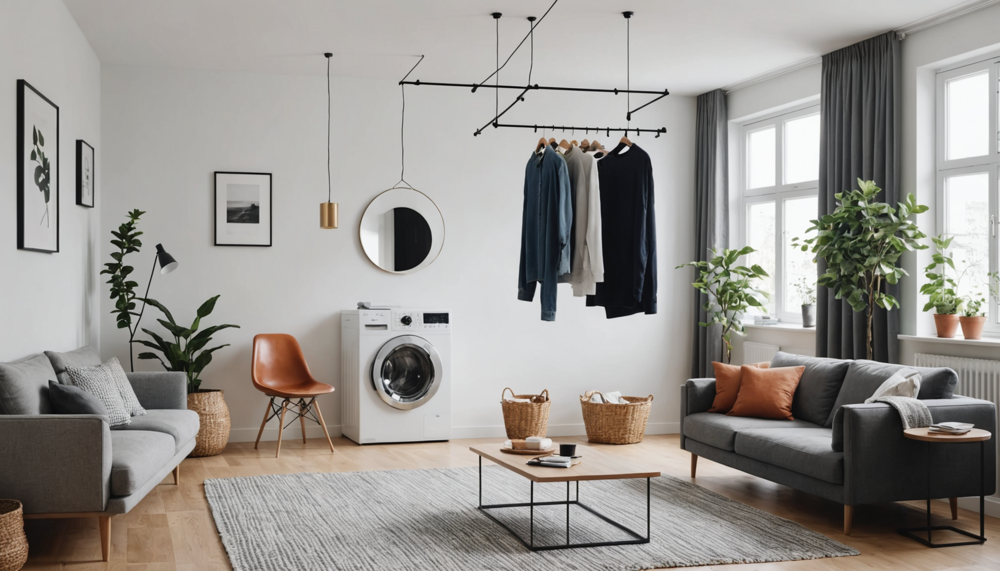 découvrez comment avec seulement 5 € chez ikea, vous pouvez remplacer les étendoirs encombrants et libérer votre salon d'une ambiance surchargée.