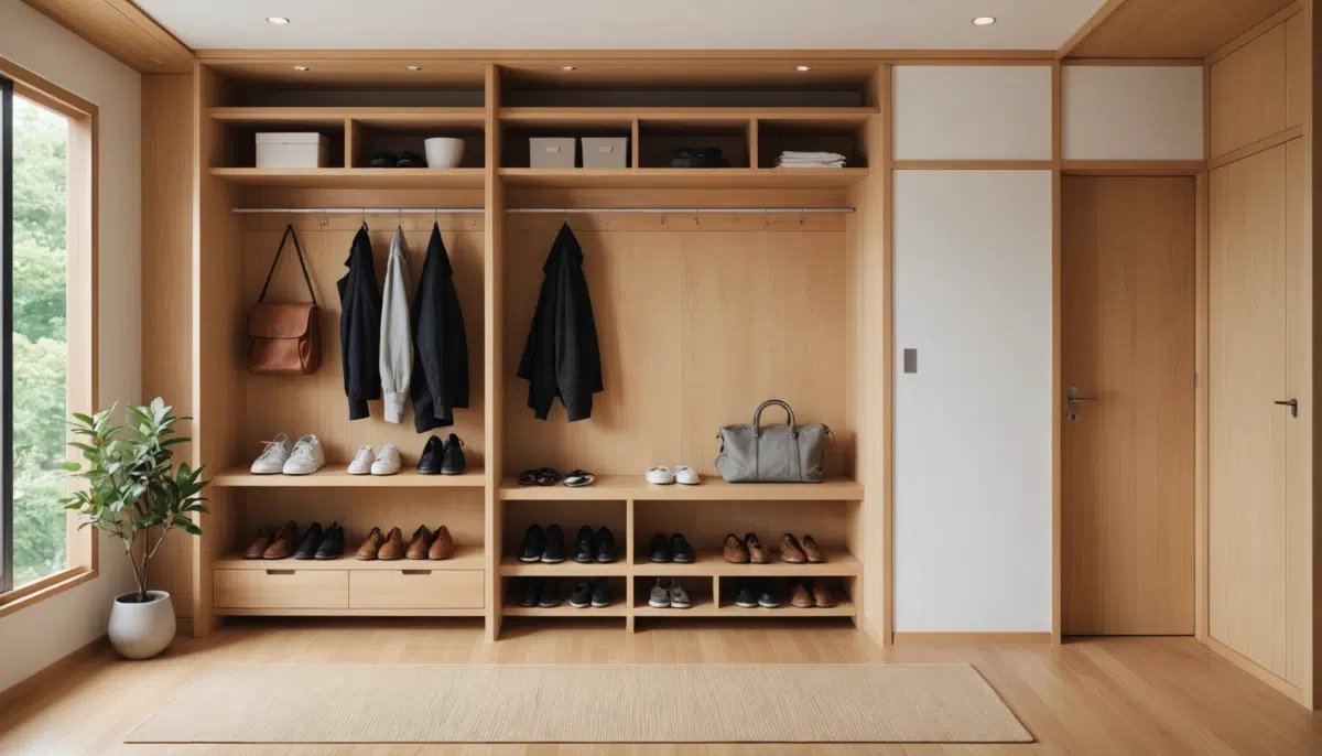découvrez comment un rangement de chaussures à la japonaise a triplé la taille de mon entrée grâce à une méthode ultra simple et ingénieuse pour optimiser votre espace.