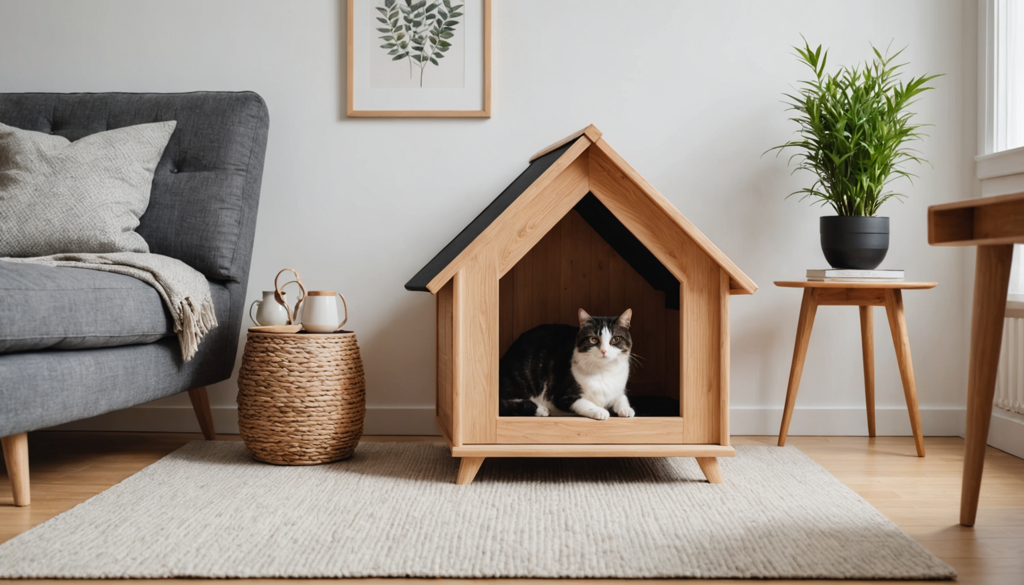 découvrez la niche pour chat élégante de gifi, idéale pour embellir votre salon tout en offrant un confort optimal à votre compagnon félin. alliez style et praticité grâce à ce mobilier design et fonctionnel.