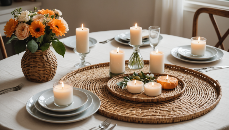 découvrez cette superbe merveille tressée à seulement 3,99 € chez action, l'incontournable qui sublime votre table printanière avec élégance et charme.