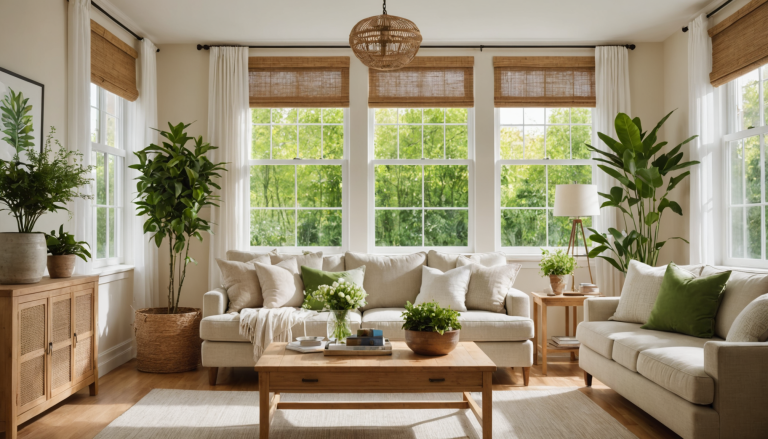 découvrez comment j'ai métamorphosé mon salon plein sud avec une astuce économique qui remplace les rideaux, apportant charme et fraîcheur pour un printemps lumineux et accueillant.