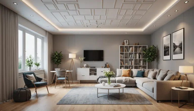 découvrez comment optimiser l'espace dans un petit studio de 18 m² en transformant votre plafond pour doubler la sensation d'ouverture et de grandeur.