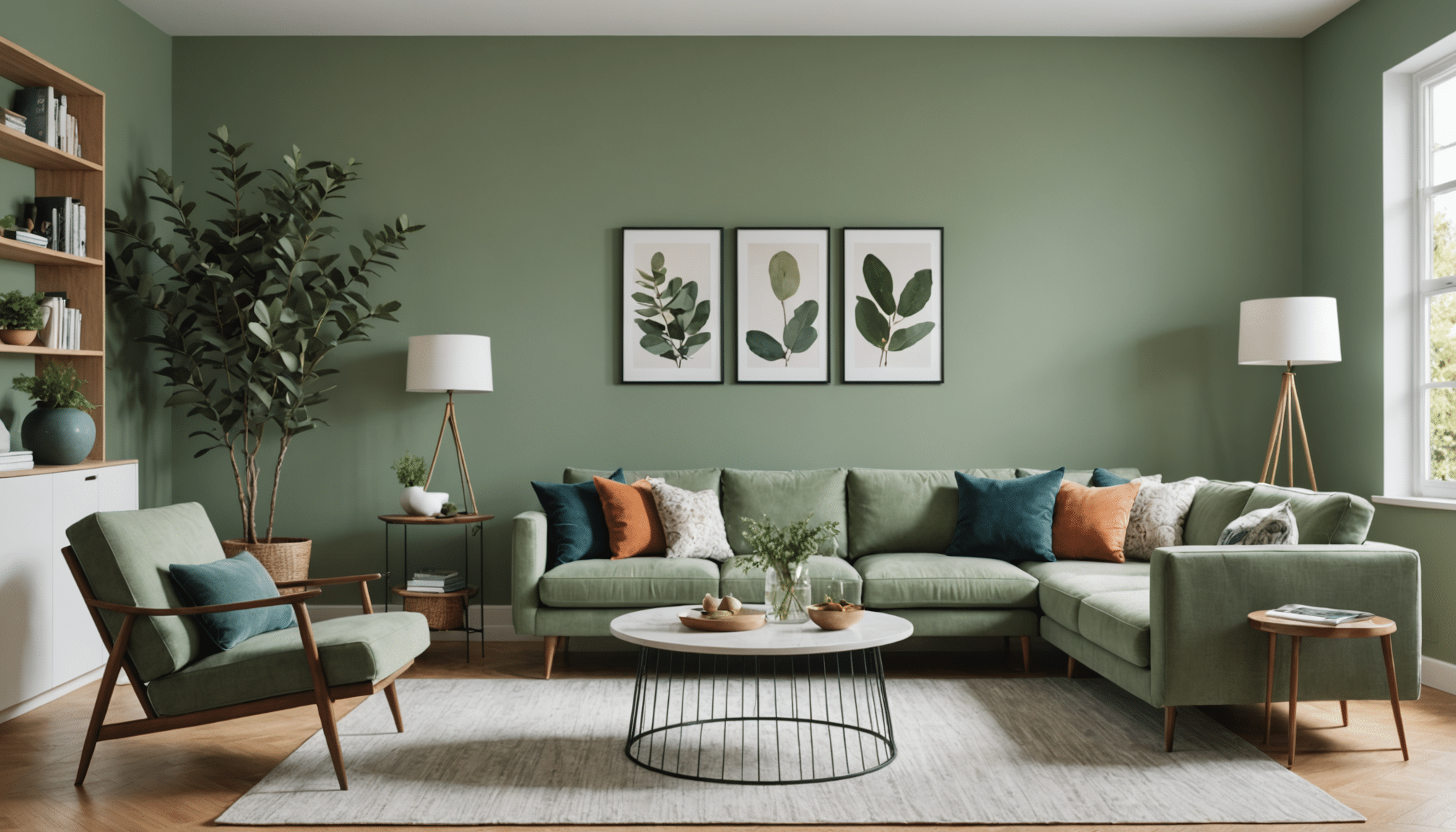 découvrez comment l'ajout d'un nouveau vert à côté de mon vert sauge adoré transforme radicalement ma pièce, grâce au talent d'un décorateur.