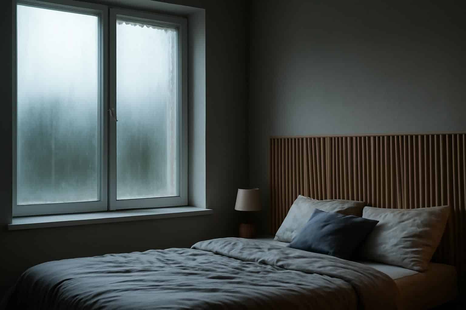 découvrez comment l'installation d'une tête de lit en panneau cannelé mdf dans une chambre orientée au nord a révélé, dès la première apparition de buée, un problème d'humidité irréversible et comment y remédier.