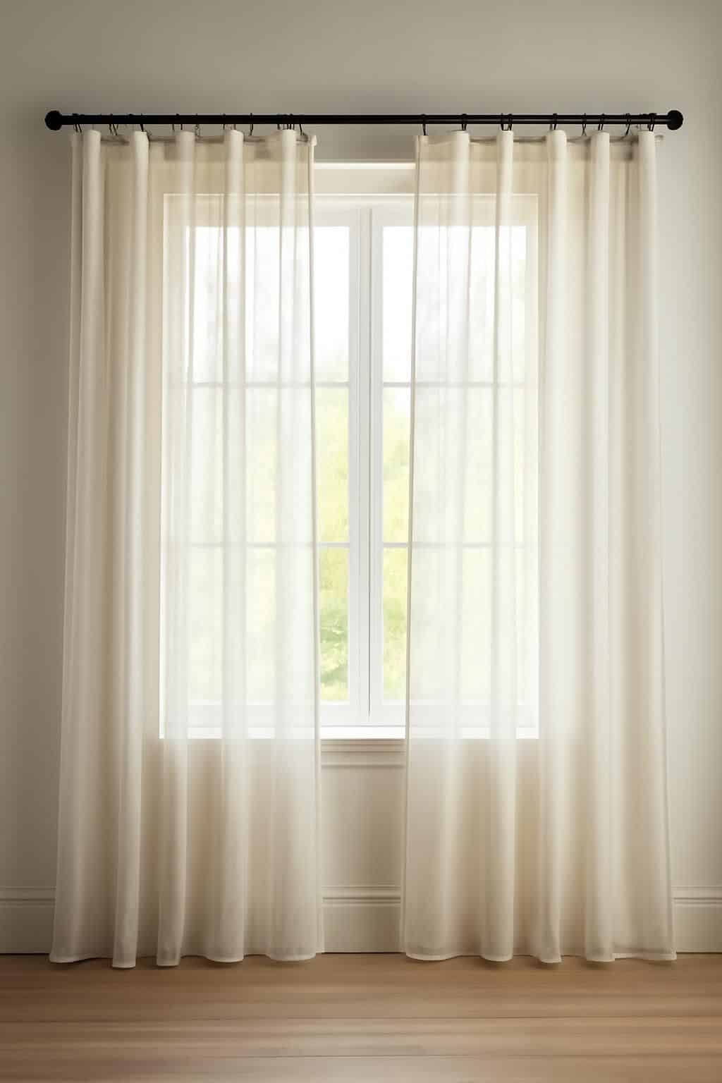 découvrez comment laver vos rideaux en gaze de coton à la même température que vos draps peut changer leur tombé, et pourquoi leur ourlet ne touchera plus jamais le sol après les avoir remis à la fenêtre.