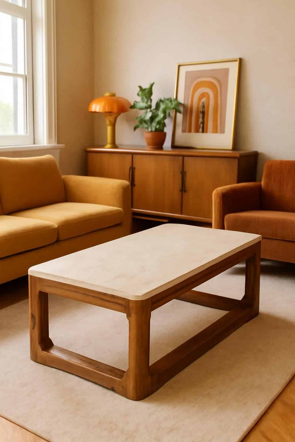 découvrez le retour triomphal de la table basse rectangulaire des années 70, une pièce iconique qui apporte charme et style vintage à votre salon dès la rentrée.