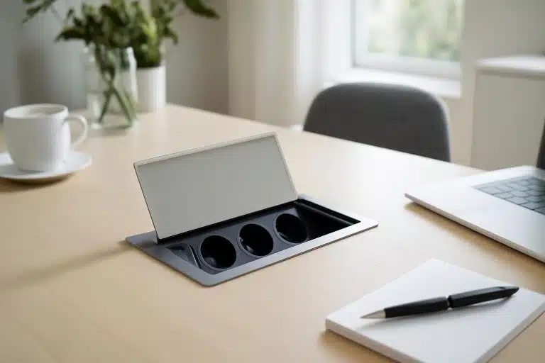 découvrez pourquoi l'absence d'inscription sous le couvercle de votre bloc de prises escamotable peut révéler des informations importantes sur ce qui se trouve sous votre plateau. un guide essentiel pour mieux comprendre et identifier votre installation.