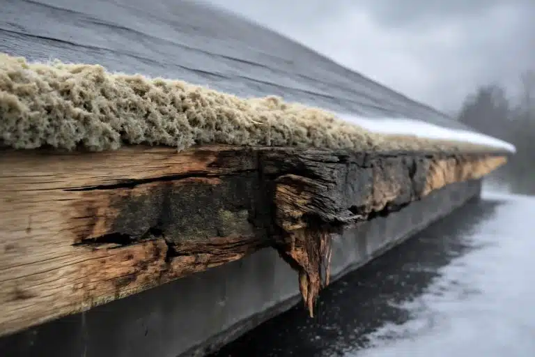 découvrez pourquoi les couvreurs tirent la sonnette d'alarme sur les dégâts rapides et sévères causés par l'isolant soufflé en bordure de toit, affectant la charpente en seulement deux hivers.