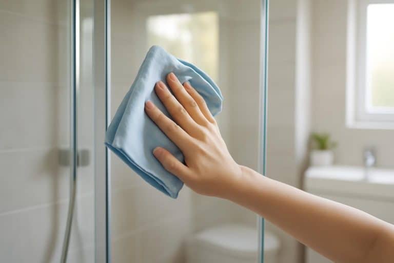 découvrez comment un simple geste de dix secondes peut remplacer les anticalcaires pour garder la paroi de douche en verre impeccable et sans traces.