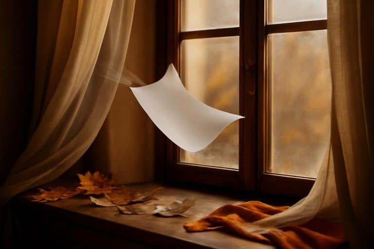 découvrez comment une simple feuille de papier a dévoilé une fuite d'air invisible dans une fenêtre fermée, révélant un courant d'air mystérieux en novembre.