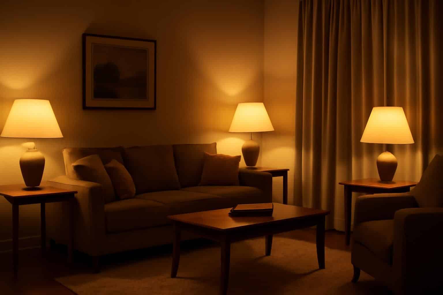 découvrez comment remplacer un plafonnier par trois lampes à hauteur de table peut transformer et réinventer l'ambiance de votre salon en un seul soir d'octobre.
