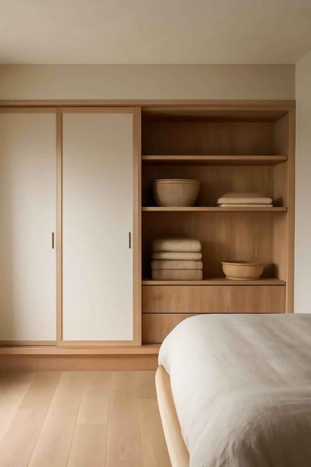 découvrez comment ce rangement japonais discret révolutionne le dressing ouvert en apportant élégance et fonctionnalité, une solution qui séduit de plus en plus les architectes.