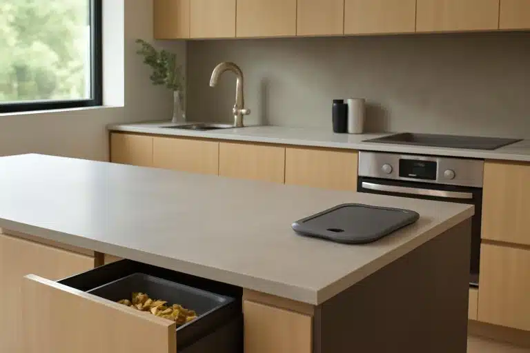 découvrez les solutions innovantes recommandées par les cuisinistes pour remplacer les composteurs posés sur le plan de travail et optimiser votre cuisine.