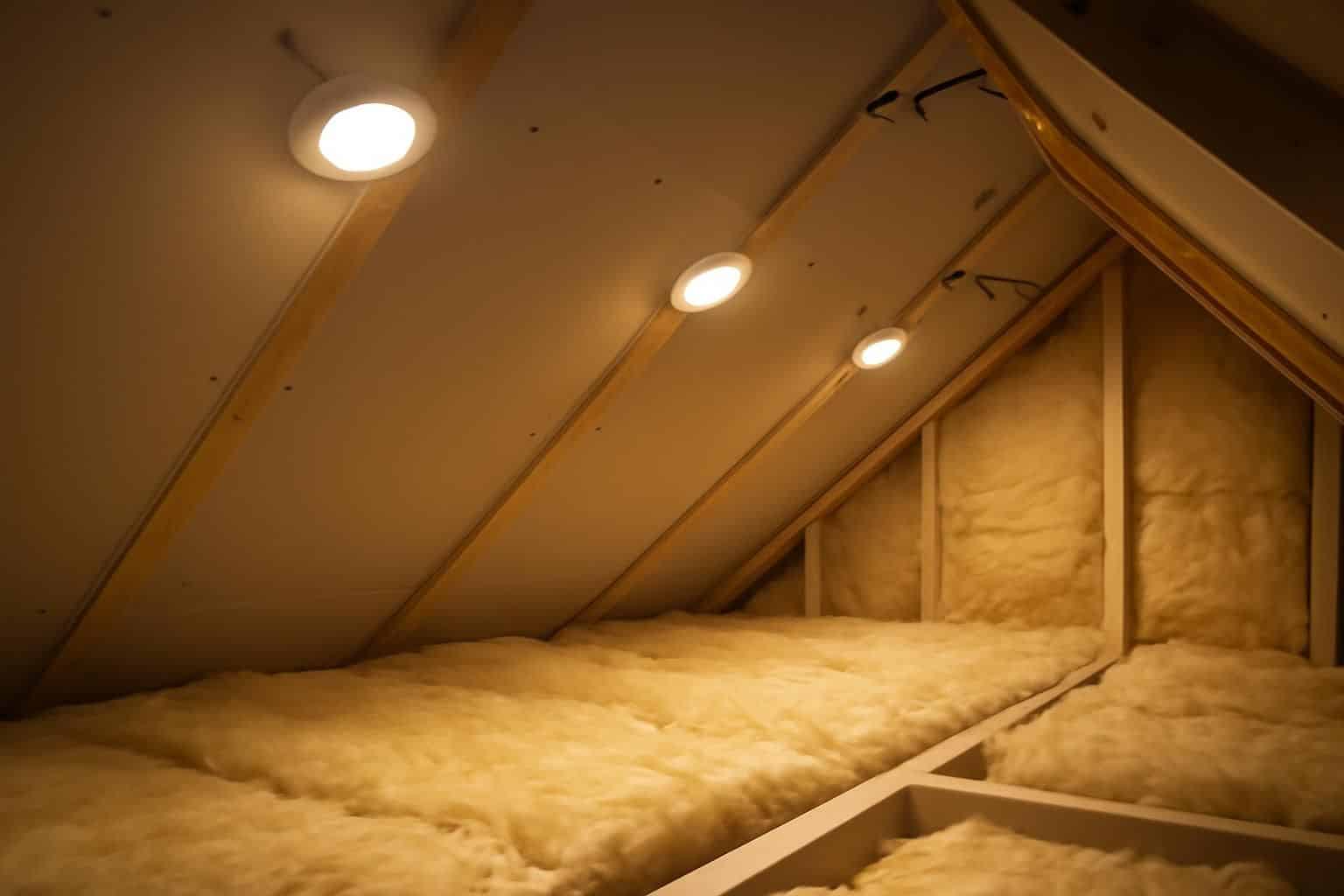 découvrez mon expérience d'installation de 12 spots encastrés dans le salon pour une ambiance digne d'un hôtel, et la surprise que j'ai eue en ouvrant la trappe des combles avec les accumulations inattendues autour de chaque spot.