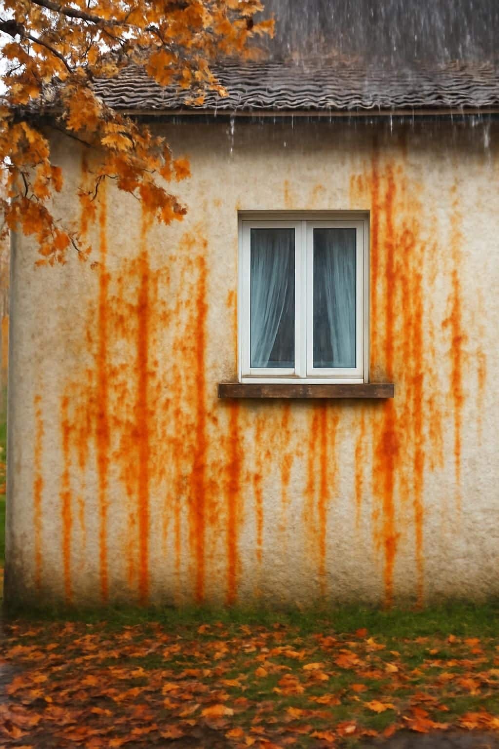 découvrez pourquoi les traînées orange sur le crépi du mur nord, souvent confondues avec de la rouille, sont un signe d'alerte important à ne pas négliger avant l'arrivée de l'hiver.