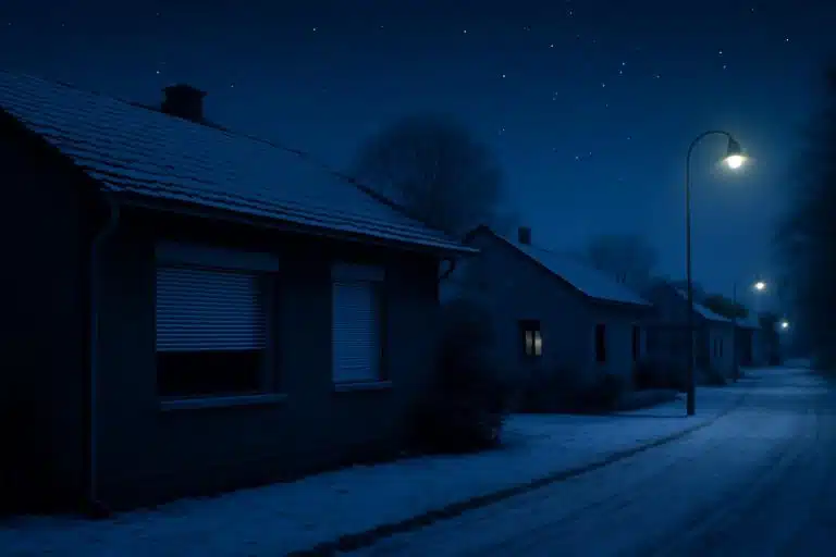 découvrez les raisons possibles pour lesquelles votre voisin laisse ses volets roulants à moitié ouverts la nuit en hiver, sans chercher à profiter de la lumière du matin.