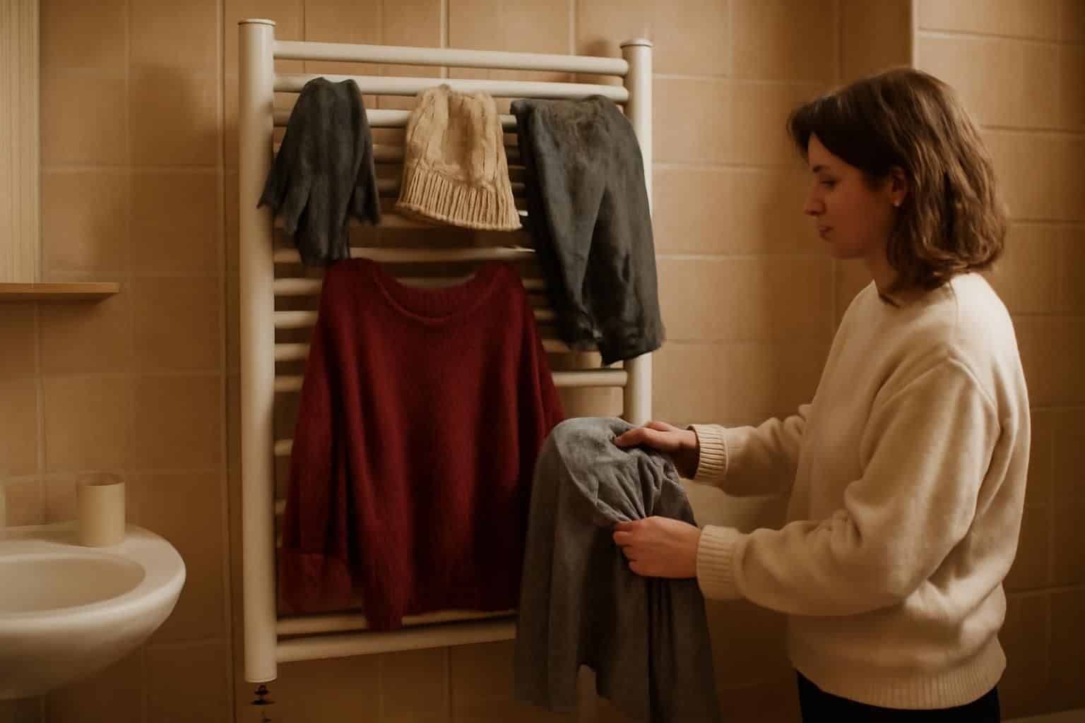 découvrez comment sécher son linge d’hiver sur le radiateur de la salle de bains a impacté la facture de régularisation, révélant des économies d'énergie insoupçonnées.