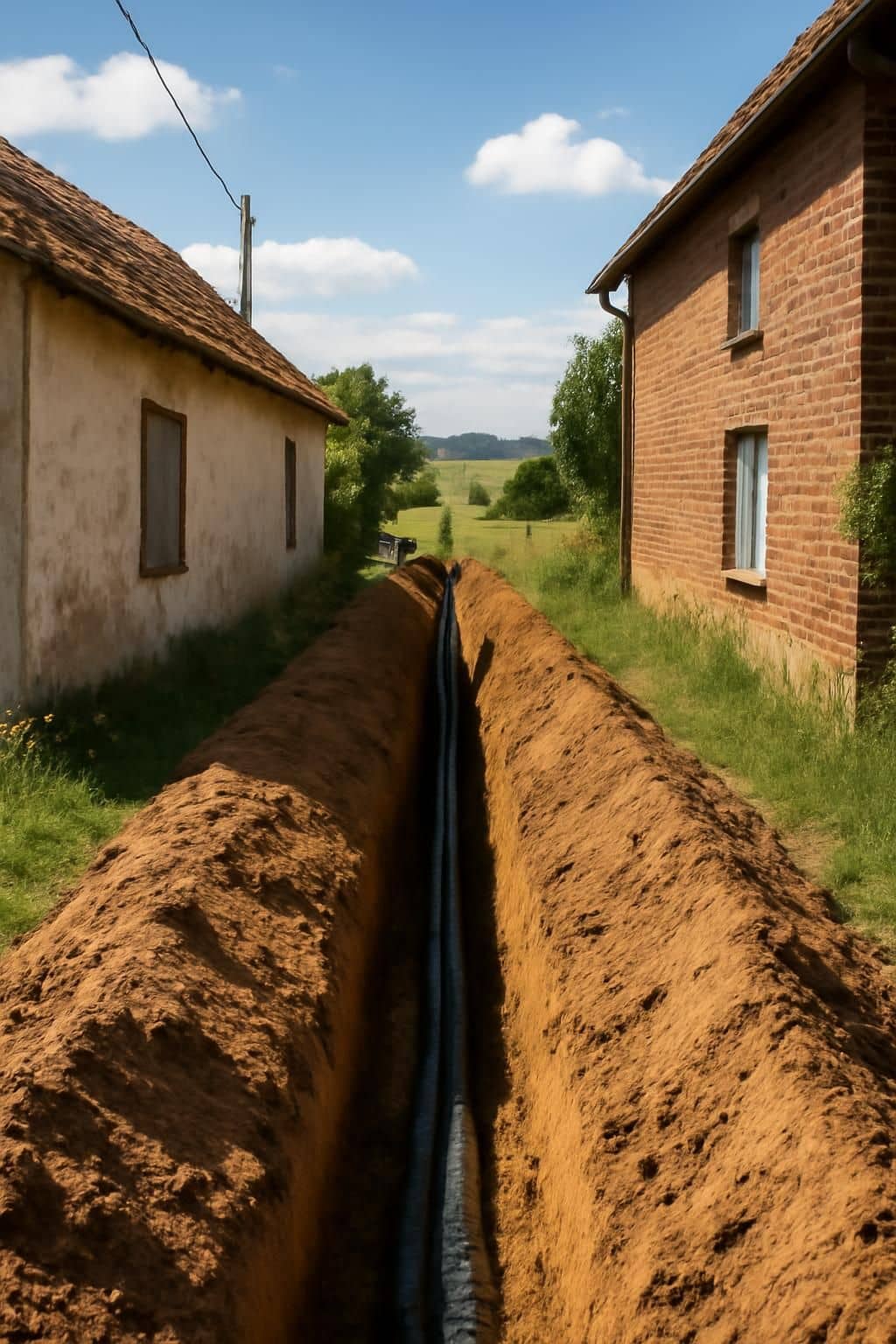 le spanc exige la mise en conformité d'une fosse unique installée cet été pour deux habitations, faute de documents officiels.