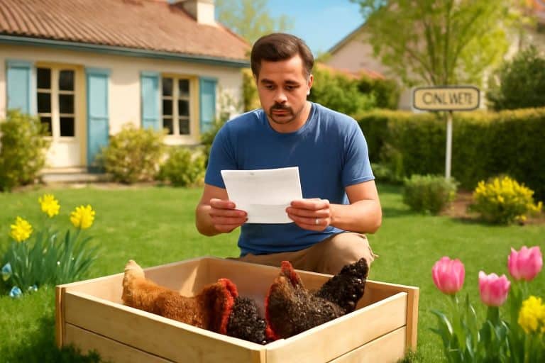 après avoir installé trois poules dans son jardin sans déclaration un week-end de printemps, découvrez pourquoi la mairie exige désormais un formulaire officiel.